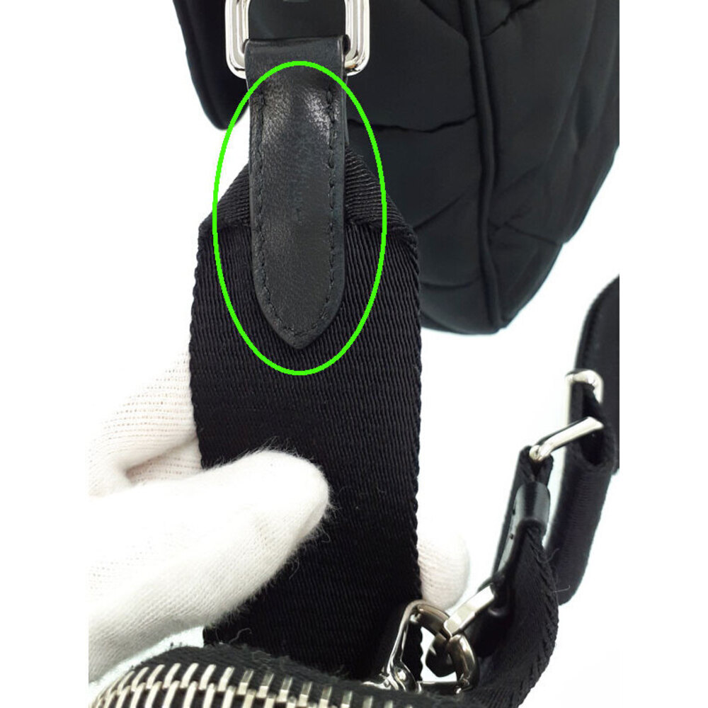 Prada Padded ReNylon Shoulder Crossbody Bag black - Picture 8 of 9
